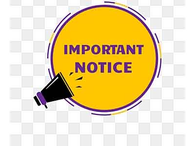 বিজ্ঞাপন প্রকাশ সংক্রান্ত গুরুত্বপূর্ণ নোটিস